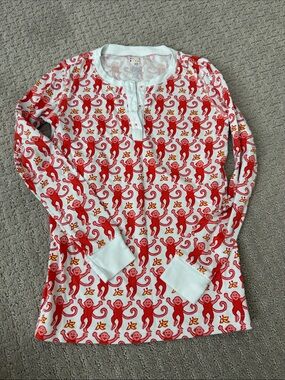 Roller Rabbit Orange monkey size 10 top only